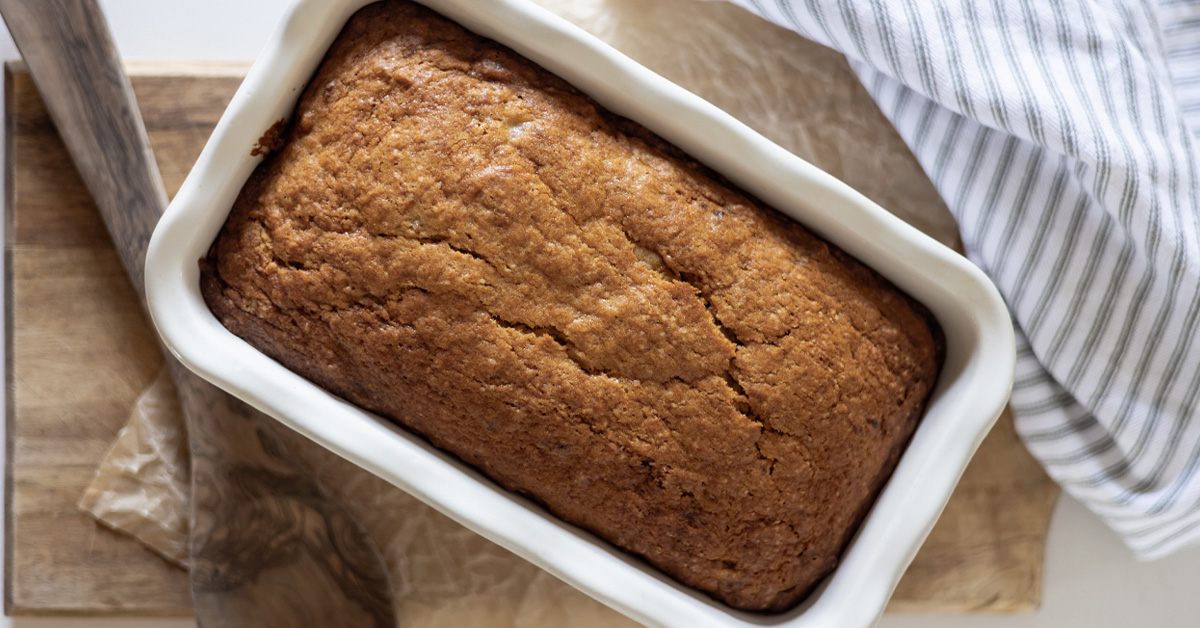 Easy 3 Ingredient Banana Bread